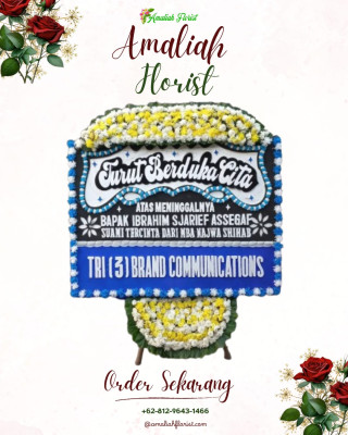 Papan Bunga Duka di Balai Naras